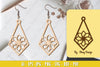 Flower Earring Laser Cut SVG Bundle