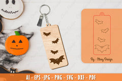 Halloween Keychain Laser Cut SVG Bundle 22 - CraftNest - Digital Crafting and Art