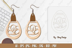 Flower Earring SVG Bundle 72 - CraftNest - Digital Crafting and Art