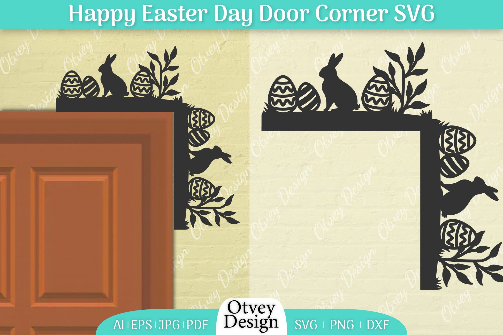 Easter Door Corner SVG Bundle 24 - CraftNest - Digital Crafting and Art