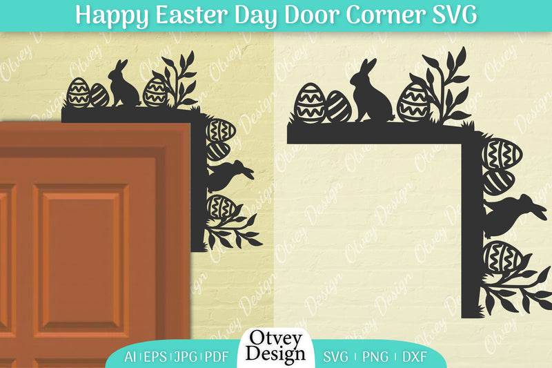 Easter Door Corner SVG Bundle 24 - CraftNest - Digital Crafting and Art