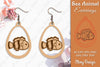 Earring Sea Animal Laser Cut SVG Bundle