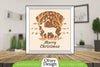 Merry Christmas Deer 3D Shadow Box Papercut SVG Bundle