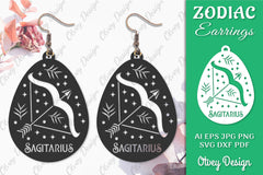 Zodiac Earring SVG Bundle 12 - CraftNest - Digital Crafting and Art