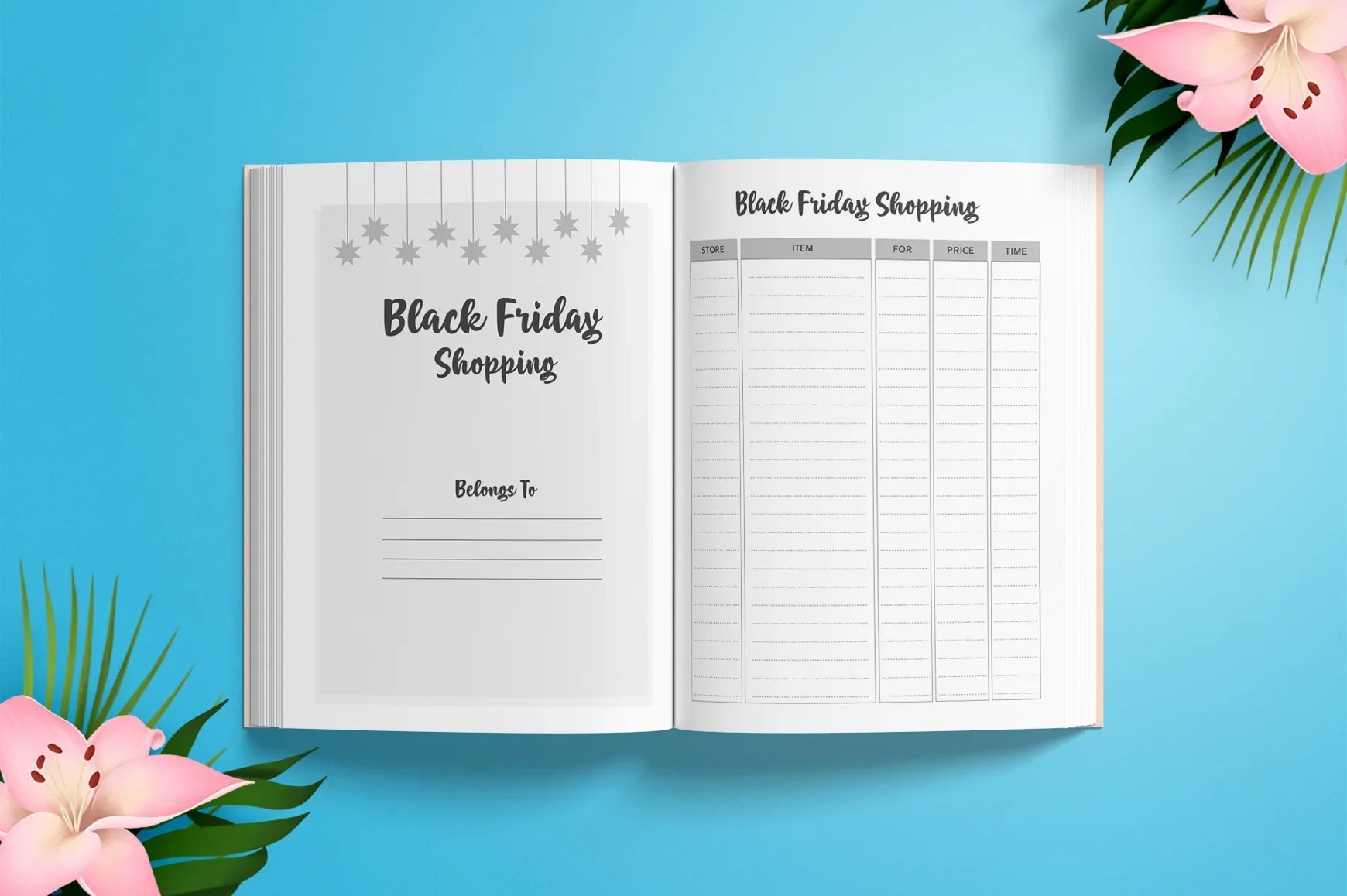 Black Friday Shopping Planner - CraftNest - Digital Crafting and Art