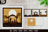 Shadow Nativity Scene Layered Papercut SVG