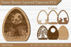 Easter Bunny Layered Papercut SVG