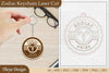 Zodiac Keychain SVG Bundle