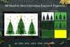 Shadow Box Christmas Scene Layered Papercut SVG