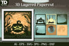 Shadow Helloween Layered Papercut SVG