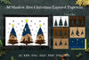 Shadow Box Christmas Scene Layered Papercut SVG