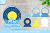 Shadow Box Christmas Snow Globe Layered Papercut SVG
