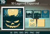 Shadow Helloween Layered Papercut SVG Bundle