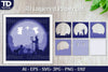 Shadow Nativity Scene Layered Papercut SVG