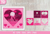 Shadow Box Romantic Scene Layered Papercut SVG