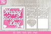 Shadow Box Happy Valentine Layered Papercut SVG