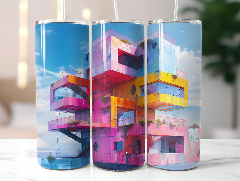 Architecture 2 Tumbler Wrap - CraftNest - Digital Crafting and Art