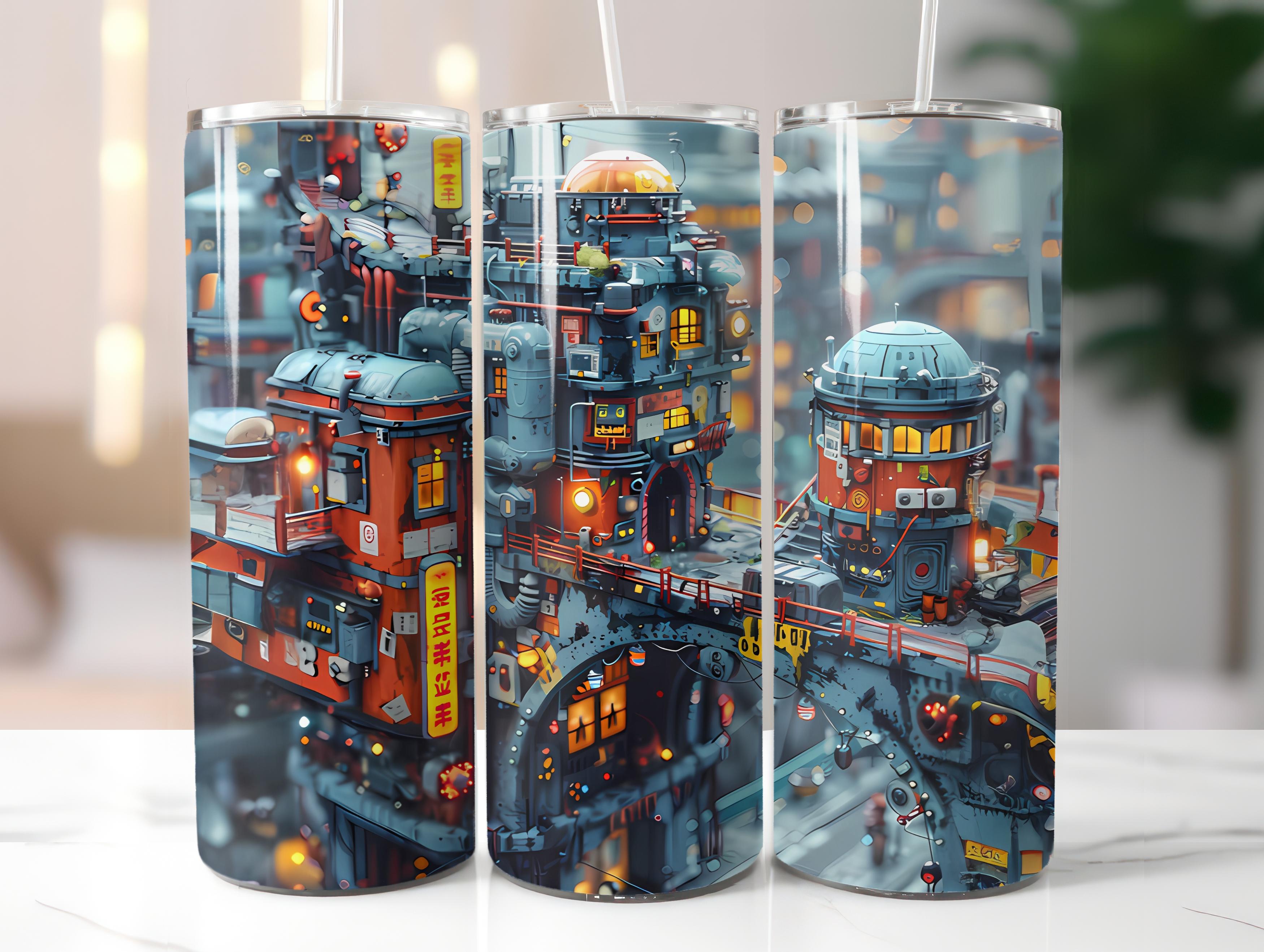 Architecture 4 Tumbler Wrap - CraftNest - Digital Crafting and Art