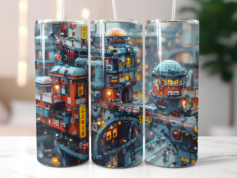 Architecture 4 Tumbler Wrap - CraftNest - Digital Crafting and Art