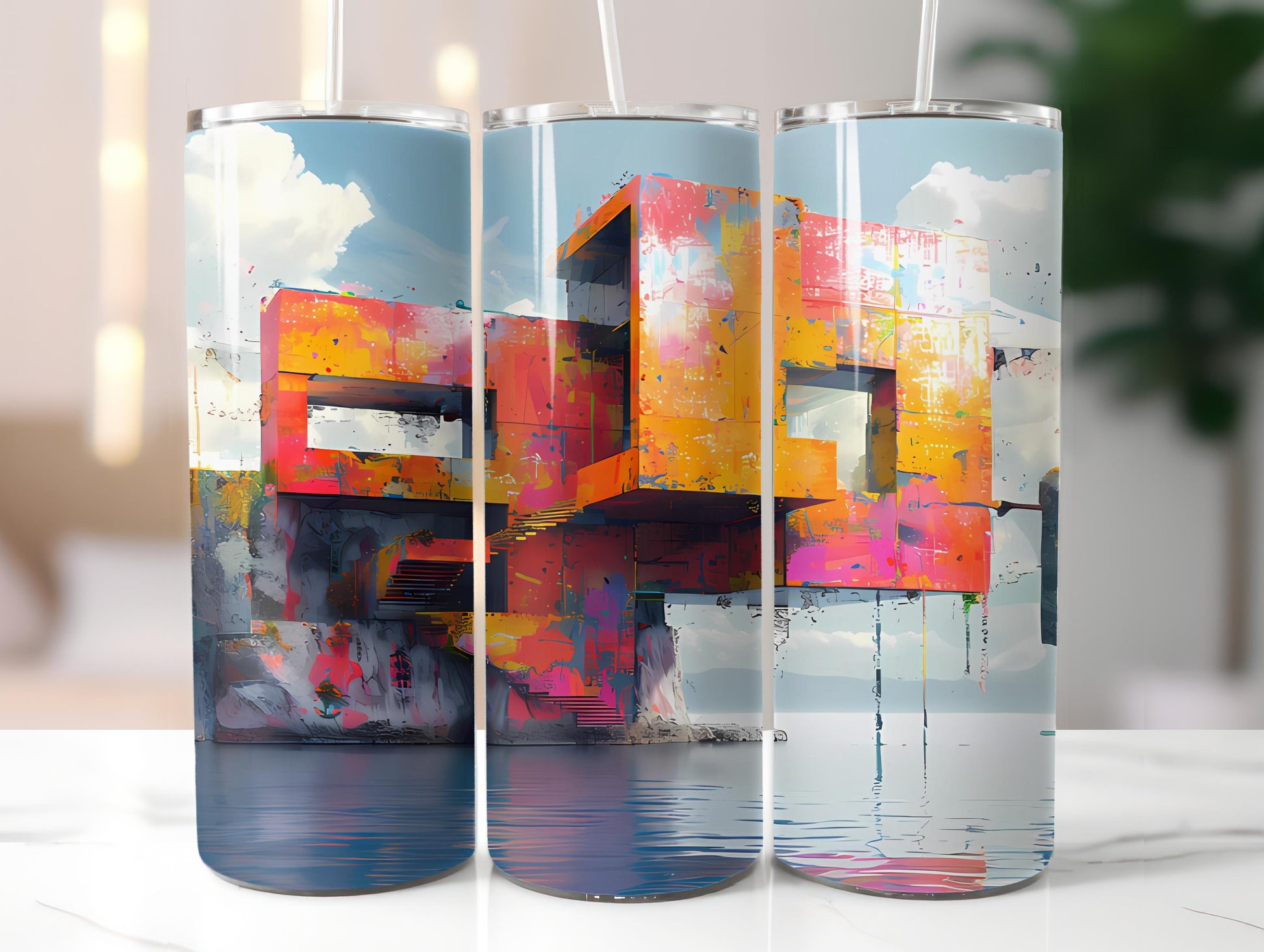 Architecture 6 Tumbler Wrap - CraftNest - Digital Crafting and Art