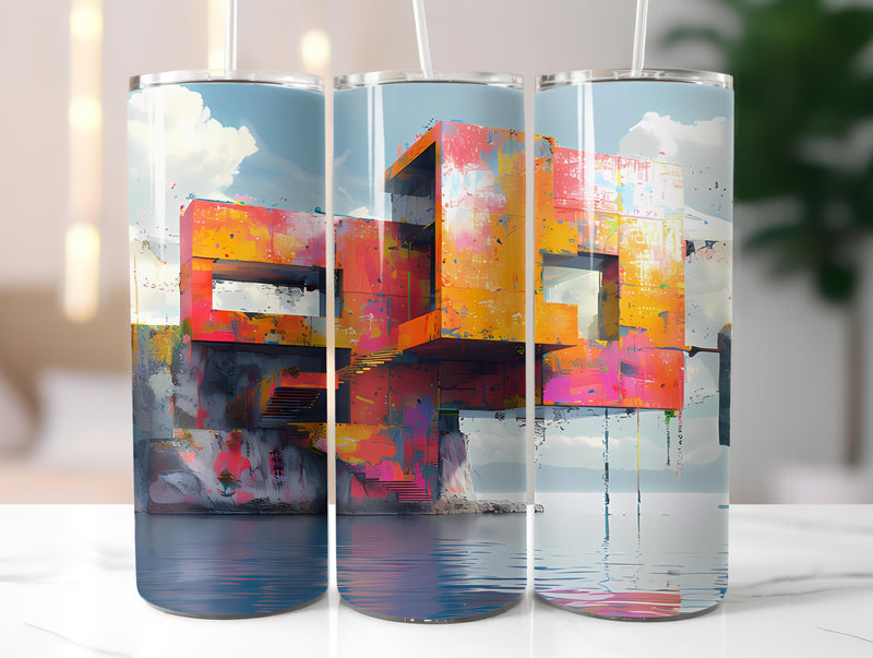 Architecture 6 Tumbler Wrap - CraftNest - Digital Crafting and Art