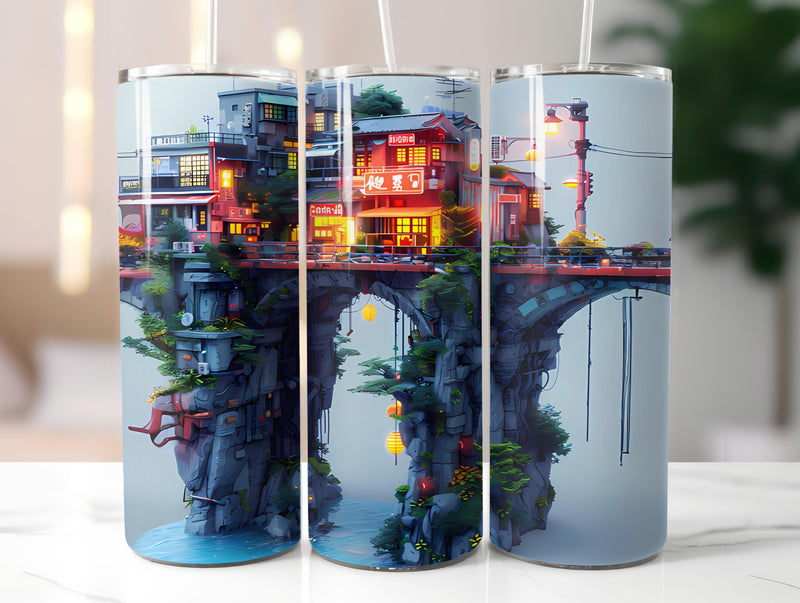 Architecture 3 Tumbler Wrap - CraftNest - Digital Crafting and Art