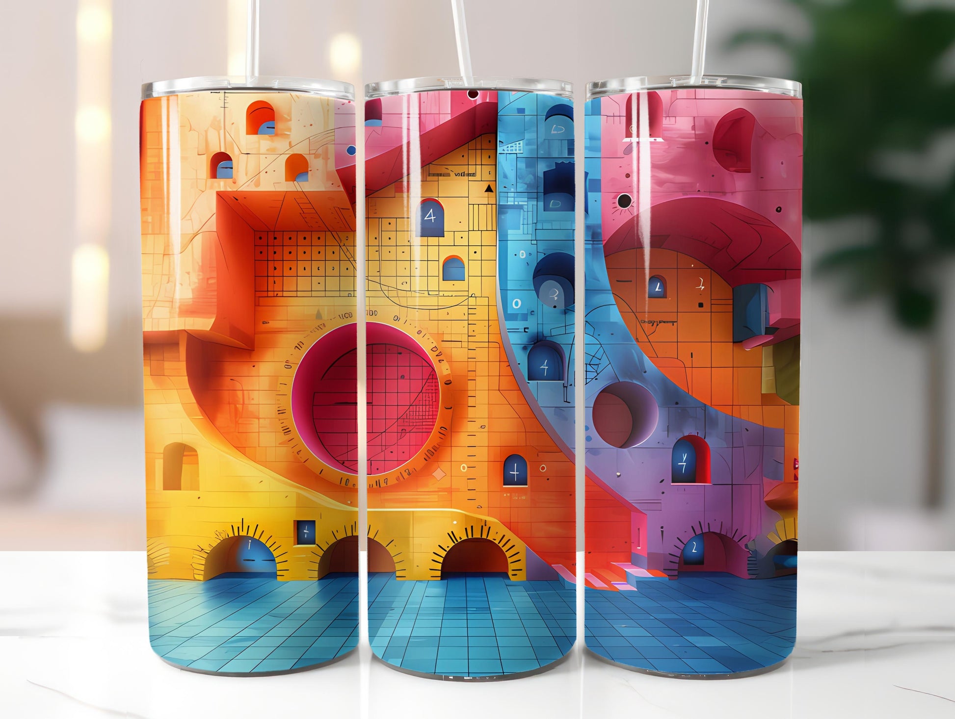 Architecture 1 Tumbler Wrap - CraftNest - Digital Crafting and Art
