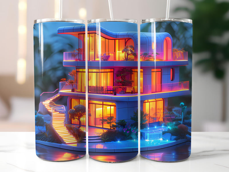 Architecture 7 Tumbler Wrap - CraftNest - Digital Crafting and Art