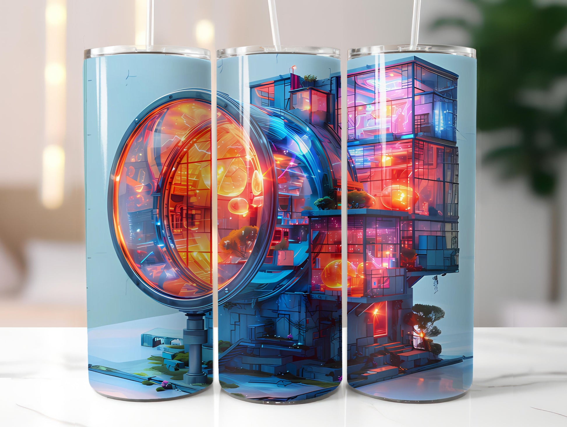 Architecture 2 Tumbler Wrap - CraftNest - Digital Crafting and Art