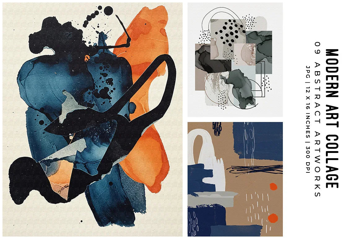 Modern Art Collage - Wall Art - CraftNest - Digital Crafting and Art