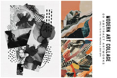 Modern Art Collage - Wall Art - CraftNest - Digital Crafting and Art