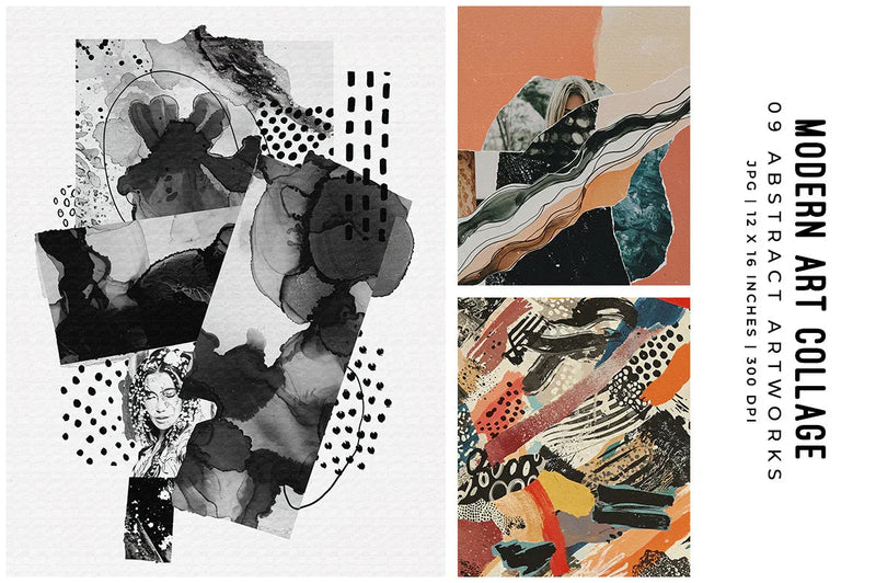Modern Art Collage - Wall Art - CraftNest - Digital Crafting and Art