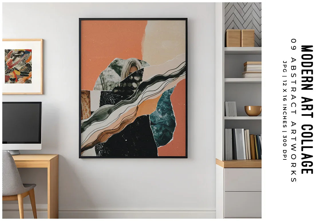 Modern Art Collage - Wall Art - CraftNest - Digital Crafting and Art