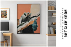Modern Art Collage - Wall Art - CraftNest - Digital Crafting and Art