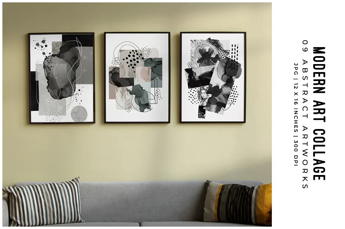 Modern Art Collage - Wall Art - CraftNest - Digital Crafting and Art