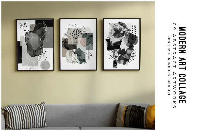 Modern Art Collage - Wall Art - CraftNest - Digital Crafting and Art