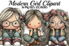 Modern Girl Clipart Bundle
