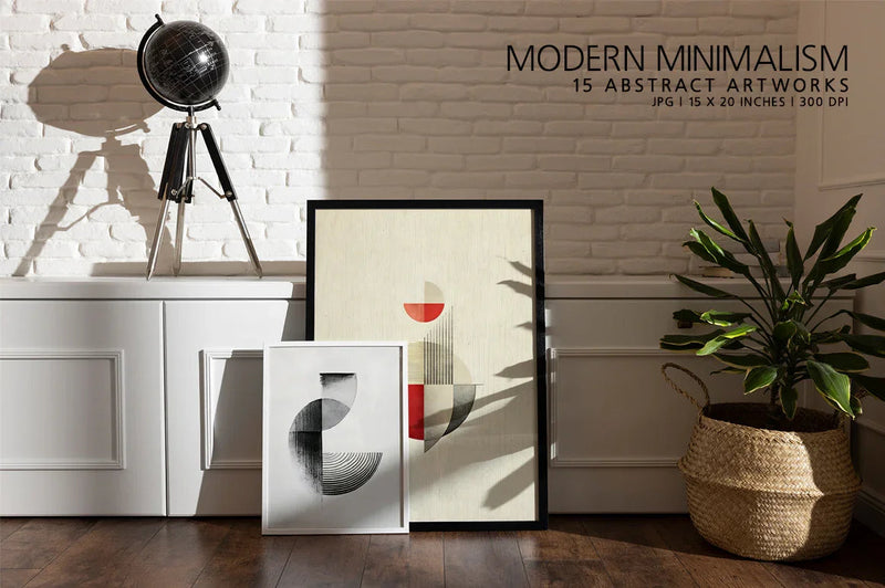 Modern Minimalism - Wall Art - CraftNest - Digital Crafting and Art