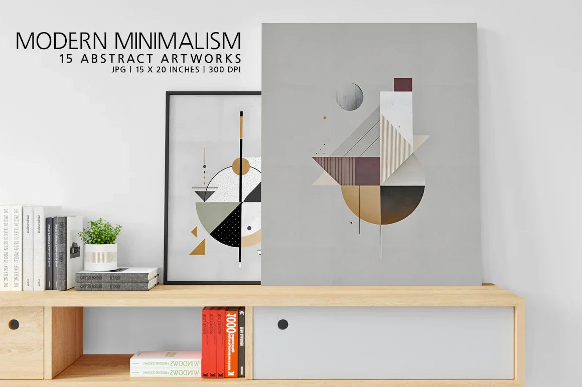 Modern Minimalism - Wall Art - CraftNest - Digital Crafting and Art