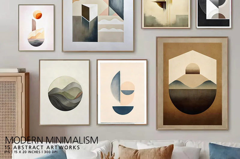 Modern Minimalism - Wall Art - CraftNest - Digital Crafting and Art