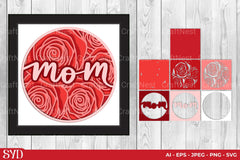 Mom 3D Layered Papercut SVG Bundle - CraftNest - Digital Crafting and Art