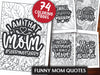 Funny Mom Quotes Coloring Book