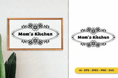 Mom Kitchen with Beautiful Flower SVG Bundle - CraftNest - Digital Crafting and Art