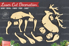 Mom and Baby Deer Laser Cut Home Decor Clipart Bundle - CraftNest - Digital Crafting and Art