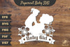 Mom and Baby Girl Papercut SVG Bundle