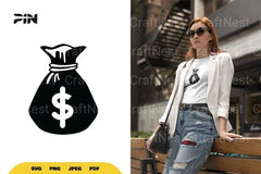 Money Bag SVG Bundle - CraftNest - Digital Crafting and Art