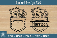 Money in Pocket Silhouette Design Clipart Bundle - CraftNest - Digital Crafting and Art