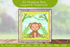 Monkey Animals Shadow Box Layered Papercut SVG Bundle