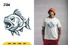 Monster Fish Illustration Clipart Bundle
