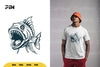 Monster Fish Illustration Clipart Bundle